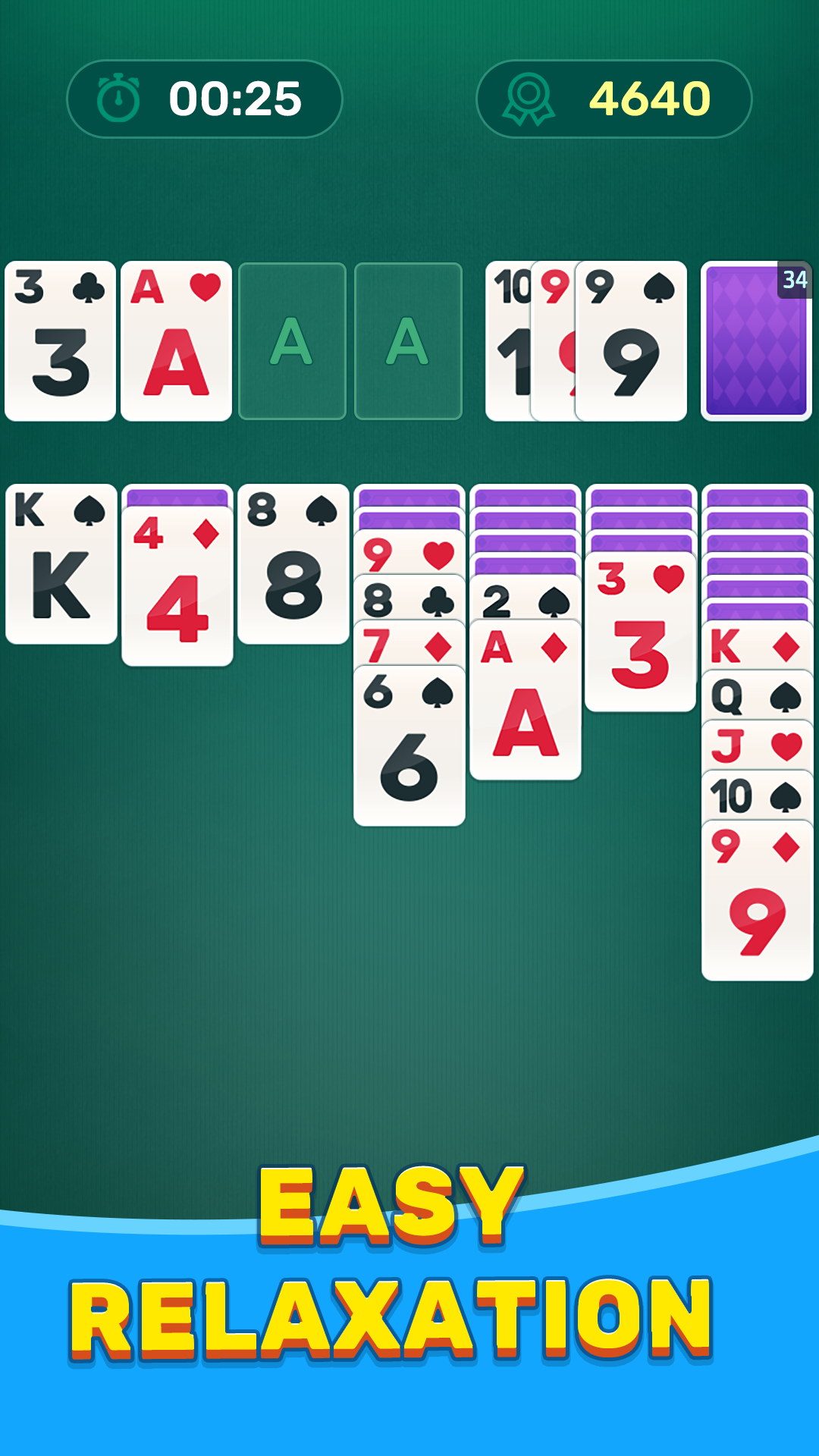 Basic Solitaire Master menu screenshot